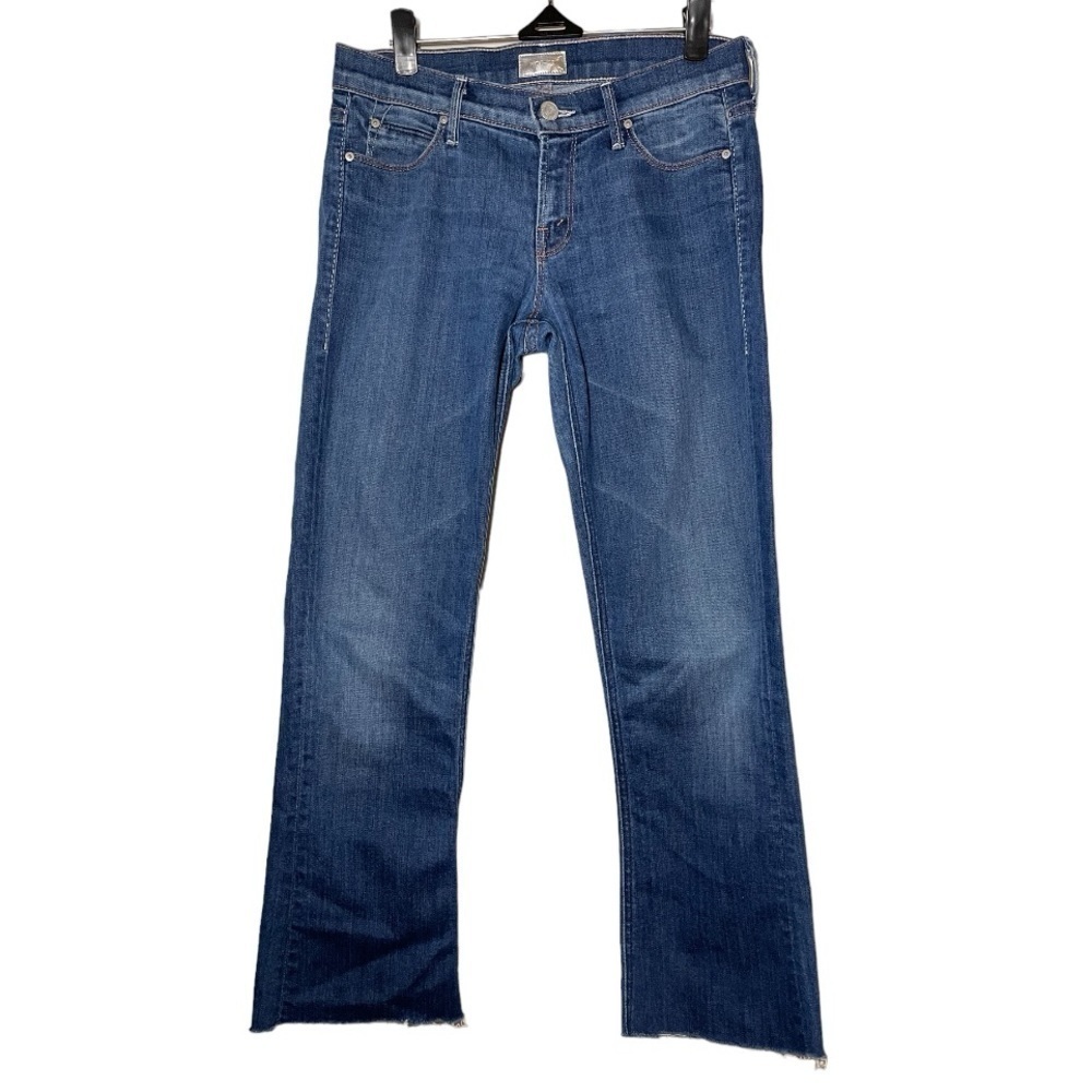 MOTHER the Runaway Blue cropped Jeans